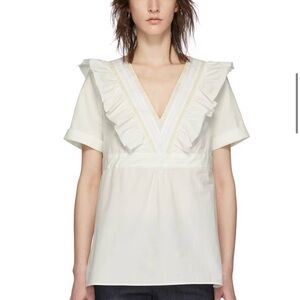 A.P.C. Erwin Ruffled blouse